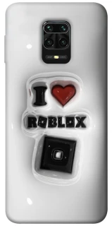 Чохол на Xiaomi Redmi Note 9s / Note 9 Pro / Note 9 Pro Max I love Roblox фото 1 з 1