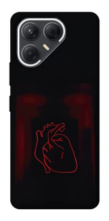 Чехол на TECNO Pova 7 Красное сердце фото 1 из 1