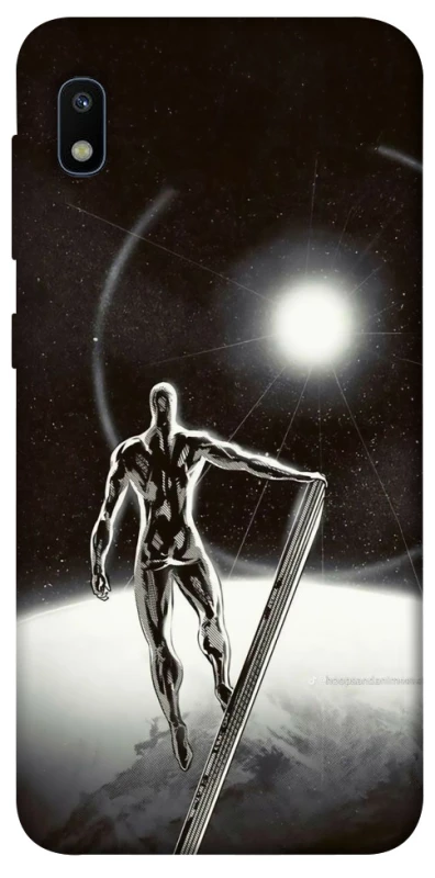 Чехол на Samsung Galaxy A10 (A105F) Серебряный сёрфер фото 1 из 1