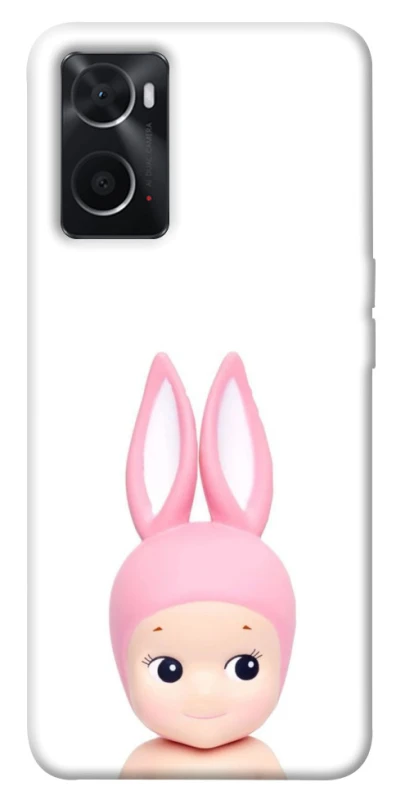 Чехол на Oppo A76 4G Minimal Bunny Peek фото 1 из 1