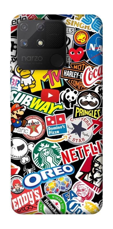 Чохол на Realme Narzo 50A brands фото 1 з 1