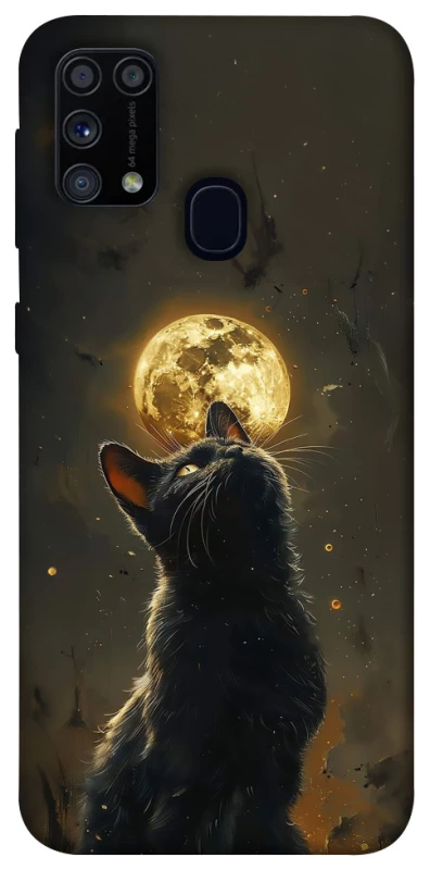 Чохол на Samsung Galaxy M31 Кіт під місяцем v2 фото 1 з 1
