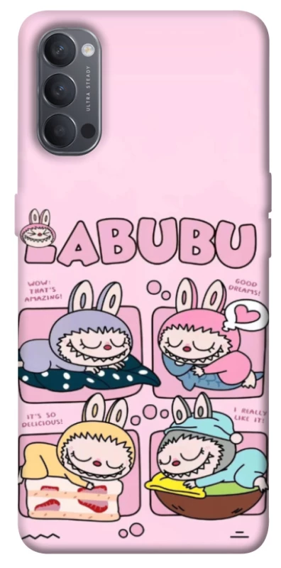Чохол на Oppo Reno 4 Labubu Dreams Collage фото 1 з 1