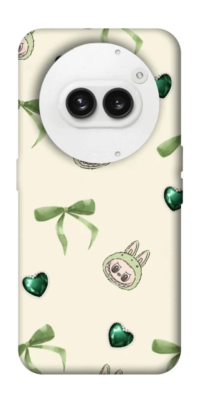 Чохол на Nothing Phone (2a) Labubu Green Heart фото 1 з 1