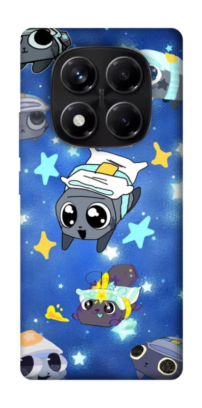 Чехол на Xiaomi Redmi Note 14 Pro 5G Pebble kitten stars фото 1 из 1
