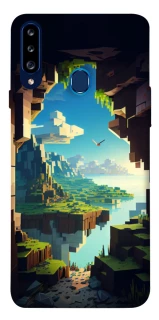 Чохол на Samsung Galaxy A20s Minecraft sunrise фото 1 з 1
