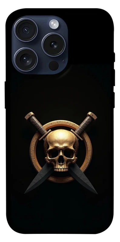 Чохол на Apple iPhone 15 Pro (6.1") Golden Skull фото 1 з 1