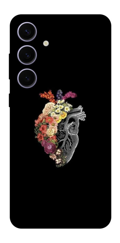 Чехол на Samsung Galaxy S25+ Heart with flowers фото 1 из 1