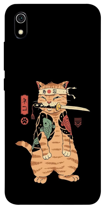 Чохол на Xiaomi Redmi 7A Кіт-самурай фото 1 з 1