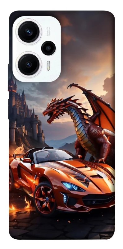 Чохол на Xiaomi Poco F5 / Note 12 Turbo Сar and dragon фото 1 з 1