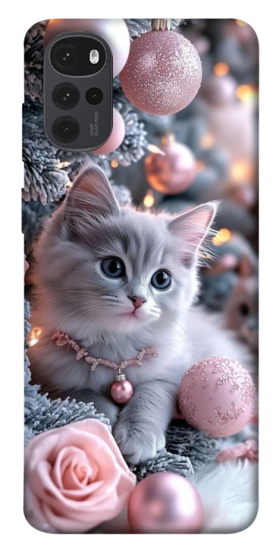 Чохол на Motorola Moto G22 Christmas Kitty фото 1 з 1
