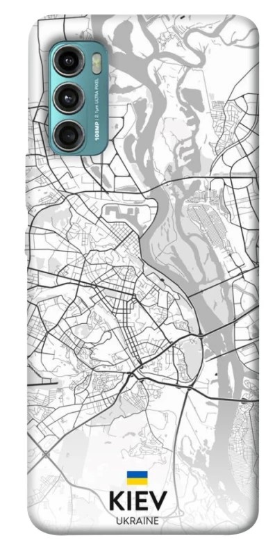 Чохол на Motorola Moto G60 Kiev white map фото 1 з 1