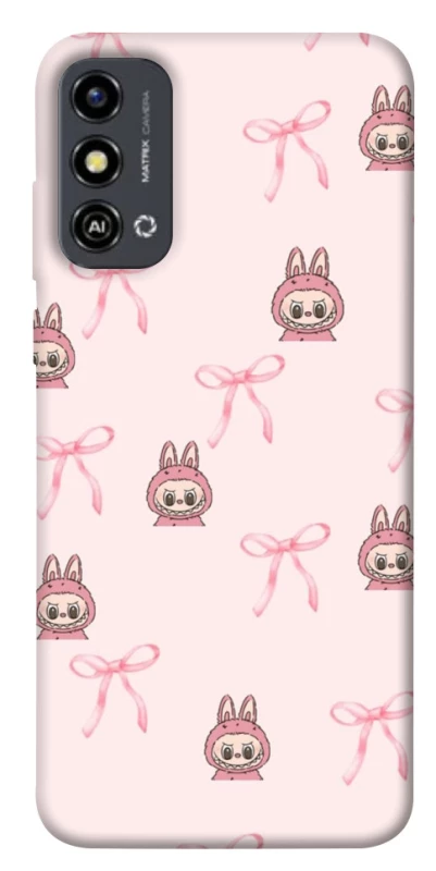 Чохол на ZTE Blade A53 Pink bows and Labubus фото 1 з 1