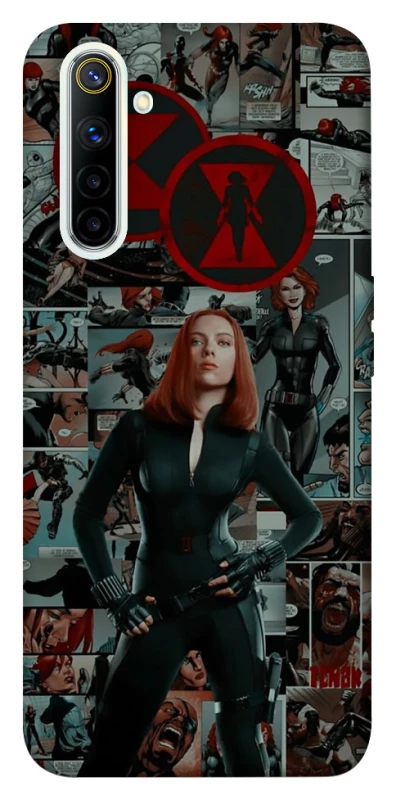 Чехол на Realme 6 Black Widow фото 1 из 1