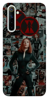 Чехол на Realme 6 Black Widow фото 1 из 1