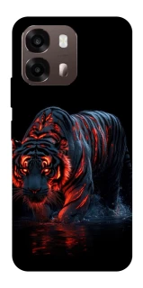 Чехол на Oppo A6 fire tiger фото 1 из 2