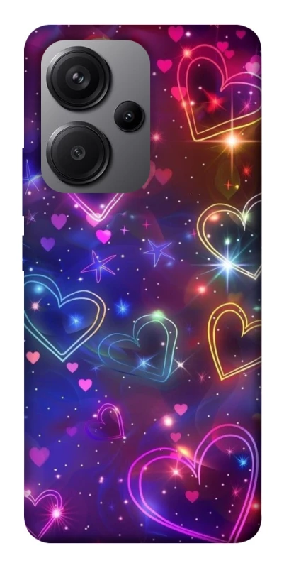 Чохол на Xiaomi Redmi Note 13 Pro+ Drawn hearts фото 1 з 1