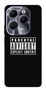 Чехол на Infinix Hot 40 Pro Parental Advisory Label фото 1 из 1