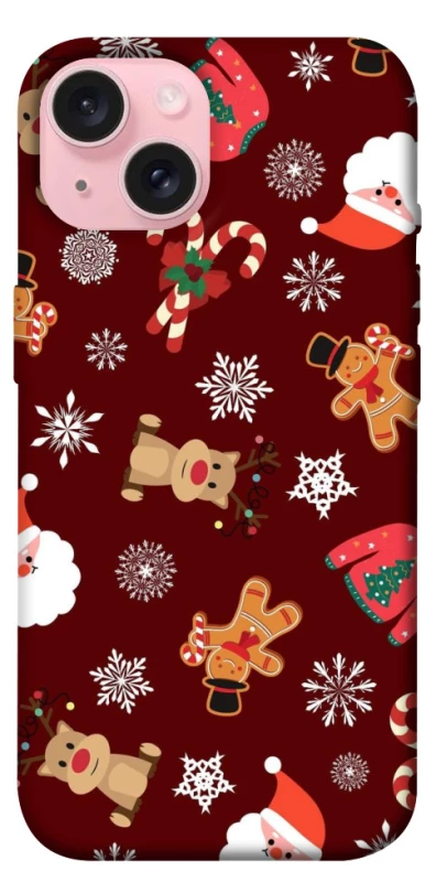 Чехол на Apple iPhone 15 (6.1") Новогодний v6 фото 1 из 1