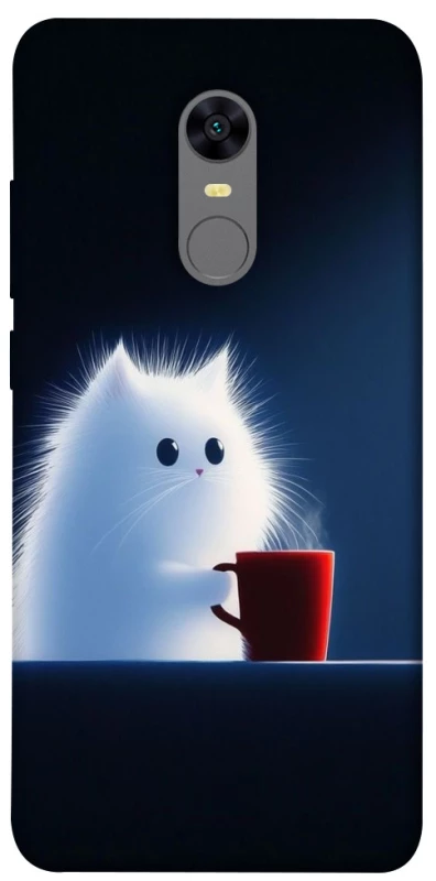Чохол на Xiaomi Redmi 5 Plus / Redmi Note 5 (Single Camera) Чохол кіт з кавою фото 1 з 1