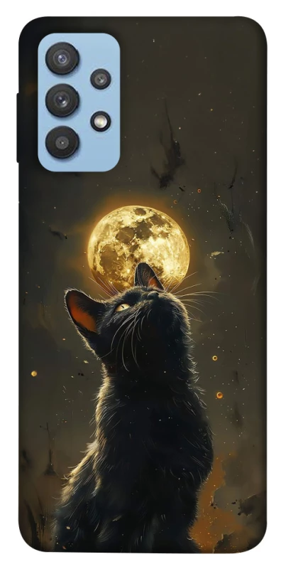 Чохол на Samsung Galaxy M32 Кіт під місяцем v2 фото 1 з 1