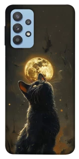 Чохол на Samsung Galaxy M32 Кіт під місяцем v2 фото 1 з 1