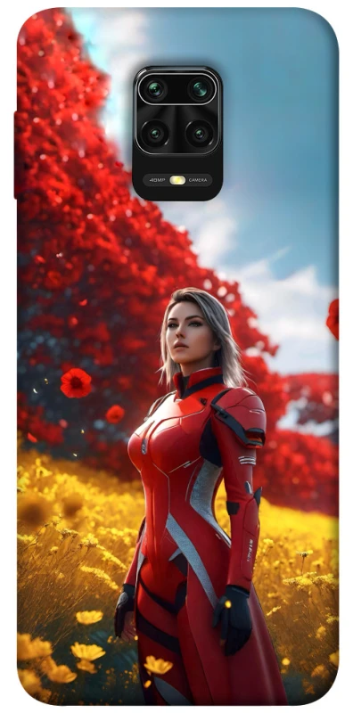 Чехол на Xiaomi Redmi Note 9s / Note 9 Pro / Note 9 Pro Max Cyber space girl ver.5 фото 1 из 1
