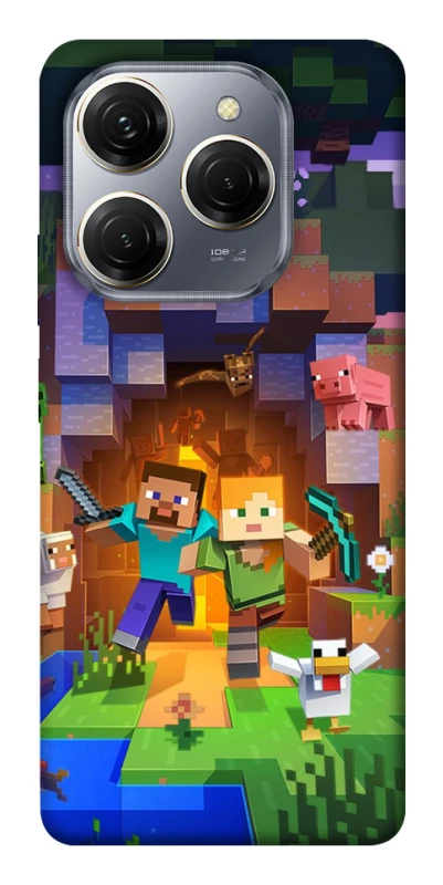 Чохол на TECNO Spark 20 Pro Minecraft game фото 1 з 1