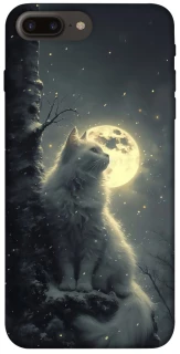 Чехол на Apple iPhone 7 plus / 8 plus Кот под луной фото 1 из 1