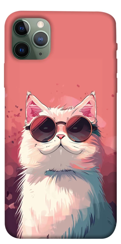 Чохол на Apple iPhone 11 Pro Max (6.5") Сat with glasses фото 1 з 1