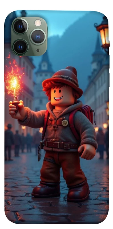 Чохол на Apple iPhone 11 Pro Max (6.5") Roblox Fire Logo Blue Flames фото 1 з 1