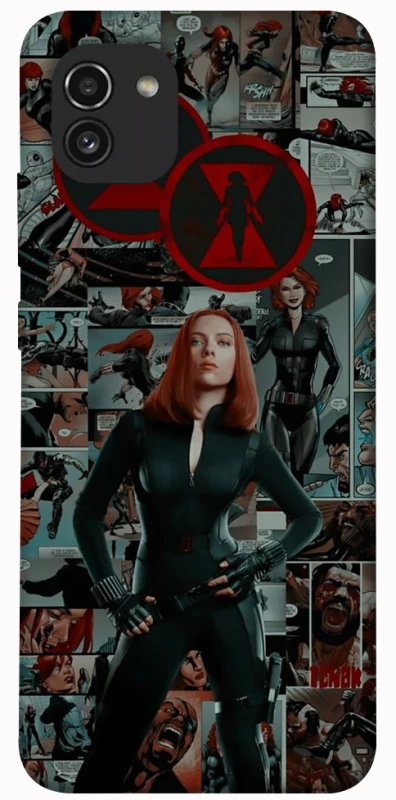 Чохол на Samsung Galaxy A03 Black Widow фото 1 з 1