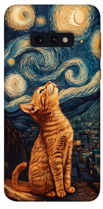 Чохол на Samsung Galaxy S10e van gogh cat фото 1 з 1