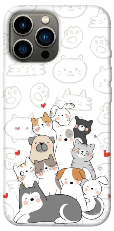 Чохол на Apple iPhone 12 Pro Max (6.7") Funny Pets фото 1 з 1