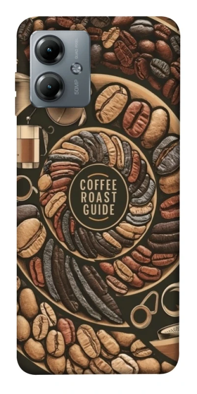 Чохол на Motorola Moto G14 Coffee roast guide фото 1 з 1