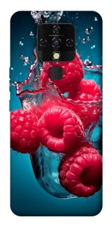 Чехол на TECNO Camon 16 SE Малинка в воде фото 1 из 1