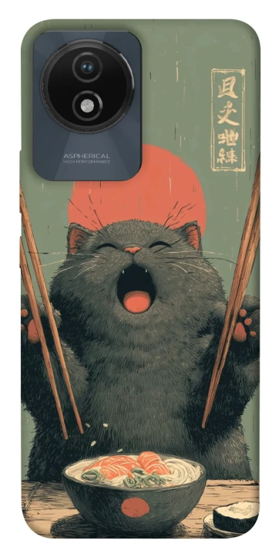 Чохол на Vivo Y02 Hungry Cat фото 1 з 1