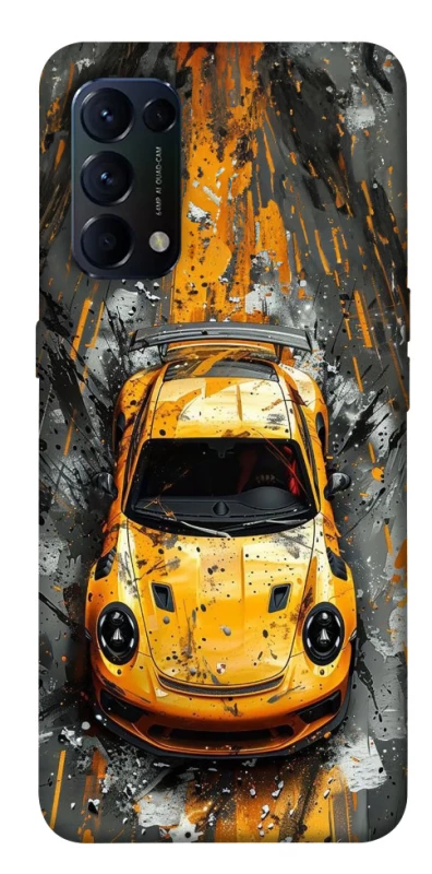 Чехол на Oppo Reno 5 4G Drawn Porsche фото 1 из 1