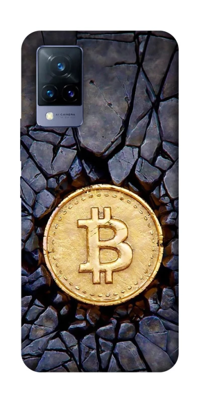 Чохол на Vivo V21 Bitcoin cracks фото 1 з 1