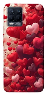 Чохол на Realme 8 Many hearts фото 1 з 1