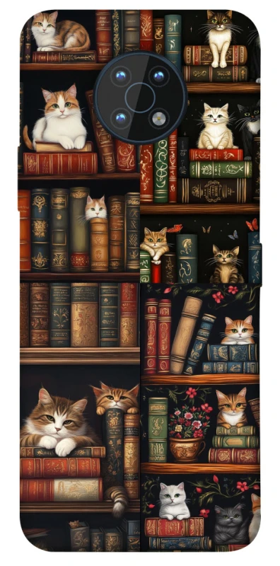 Чехол на Nokia G50 Cats & Books фото 1 из 1