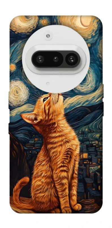 Чохол на Nothing Phone (3a) van gogh cat фото 1 з 1