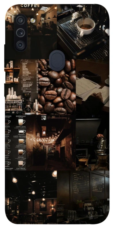Чохол на Samsung Galaxy M11 Coffee collage ver.1 фото 1 з 1