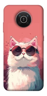 Чохол на Nokia X10 / X20 Сat with glasses фото 1 з 1