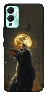 Чехол на Infinix Hot 12 Play Кот под луной v2 фото 1 из 1
