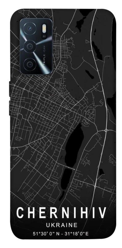 Чохол на Oppo A16s / A16 Chernihiv map фото 1 з 1
