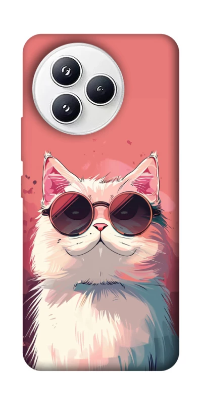 Чохол на Xiaomi Civi 5 Pro Сat with glasses фото 1 з 1