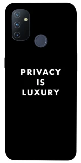 Чехол на OnePlus Nord N100 Privacy is luxury фото 1 из 1