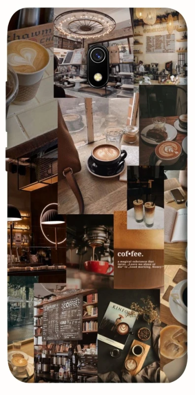 Чехол на Xiaomi Redmi 8a Coffee collage ver.2 фото 1 из 1