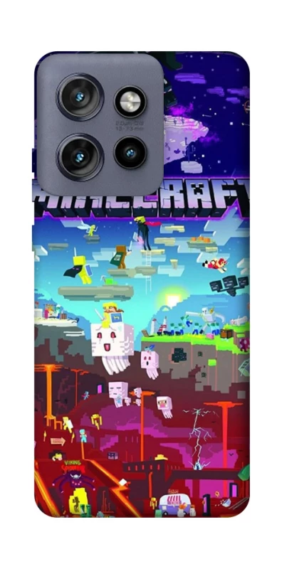 Чохол на Motorola Edge 50 Neo Minecraft world фото 1 з 1